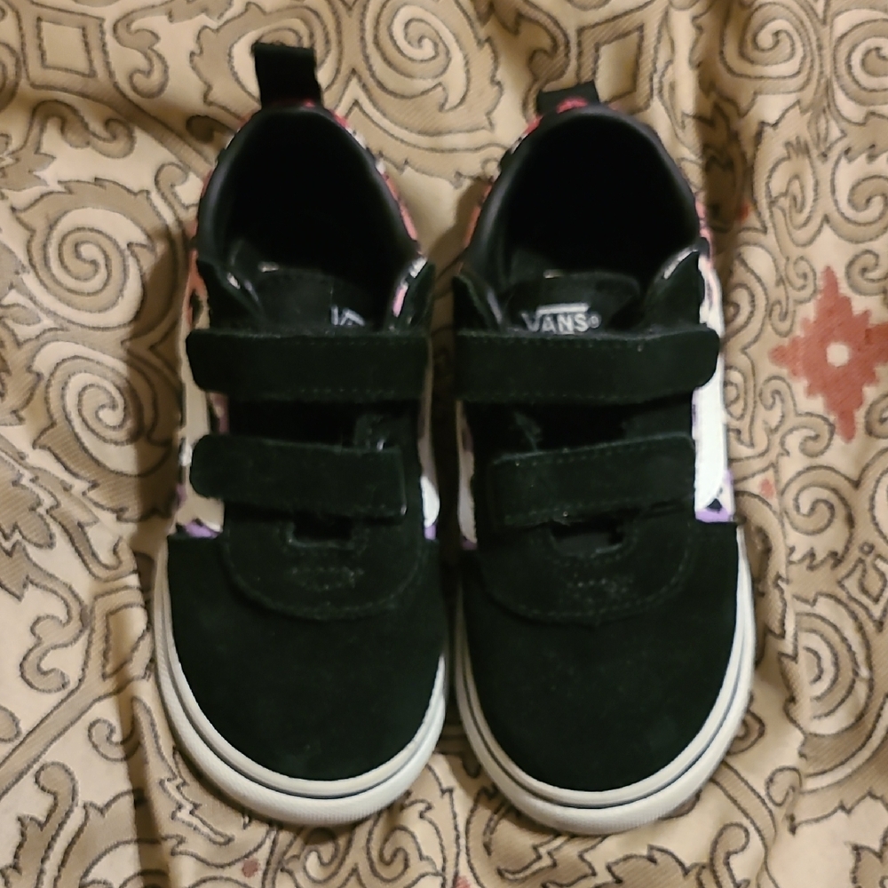 Vans Kids Black and White Sneakers